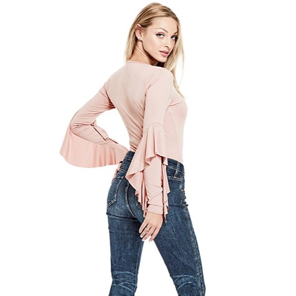 GUESS Rylie Ruffled Bodysuit - Picture 3 of 4